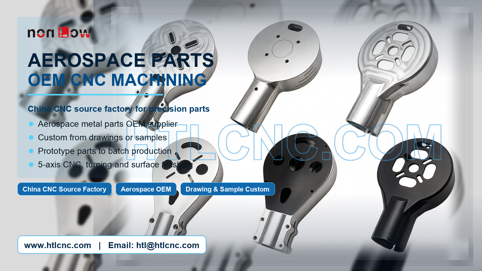 Aerospace Parts OEM CNC Machining from Drawings and Samples
