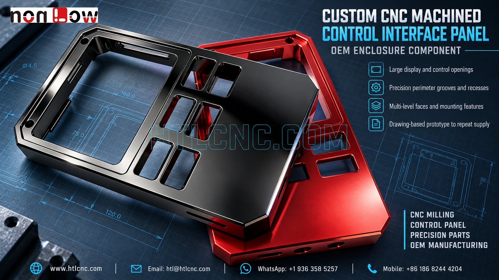 CNC Machined Control Panel Variant Production for OEM Product Lines
