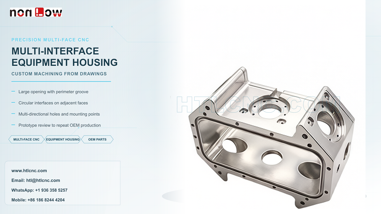 Multi-Interface Equipment Housing CNC Machining for Integrated OEM Assemblies