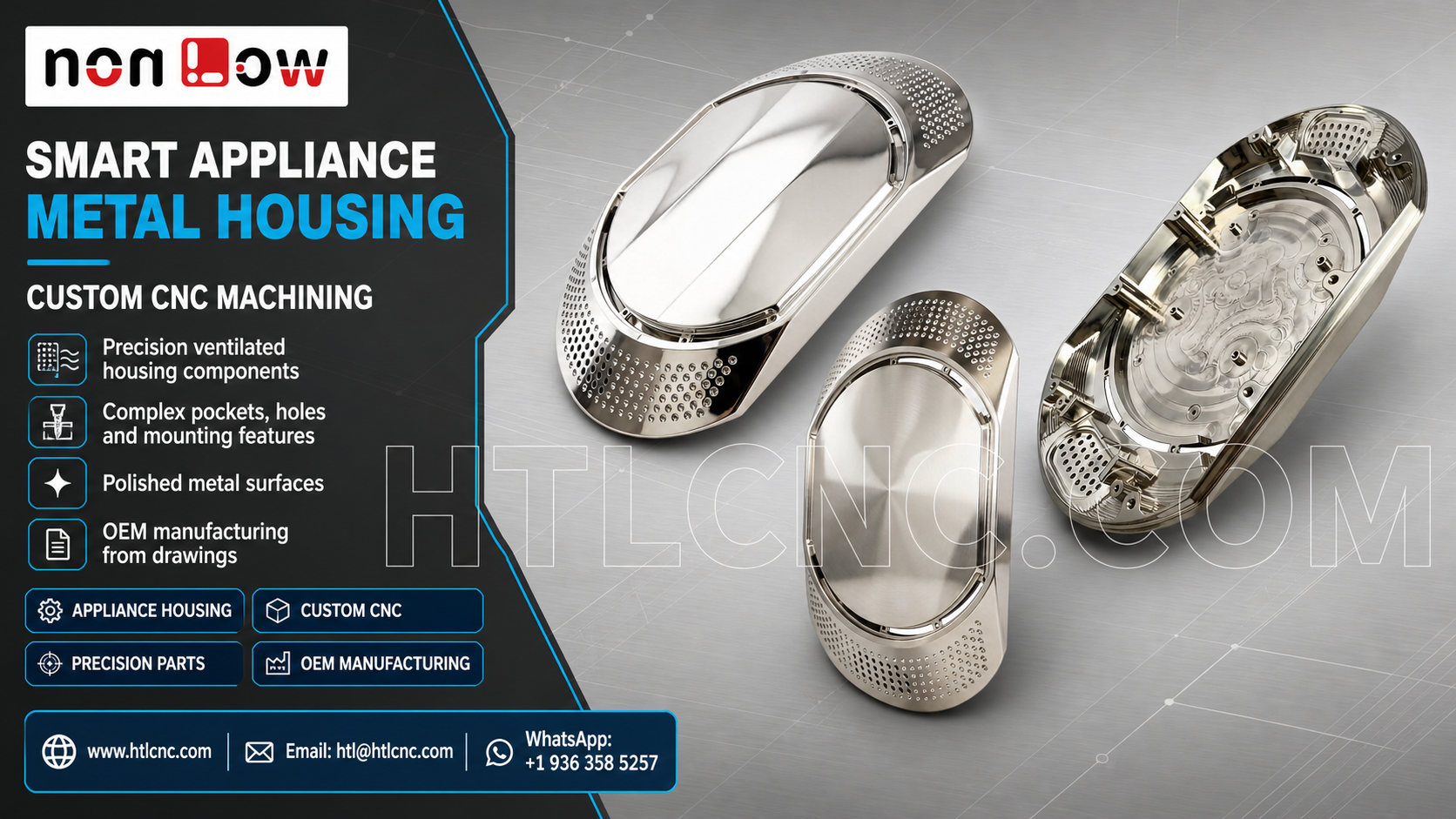 Smart Appliance Metal Housing Custom CNC Machining