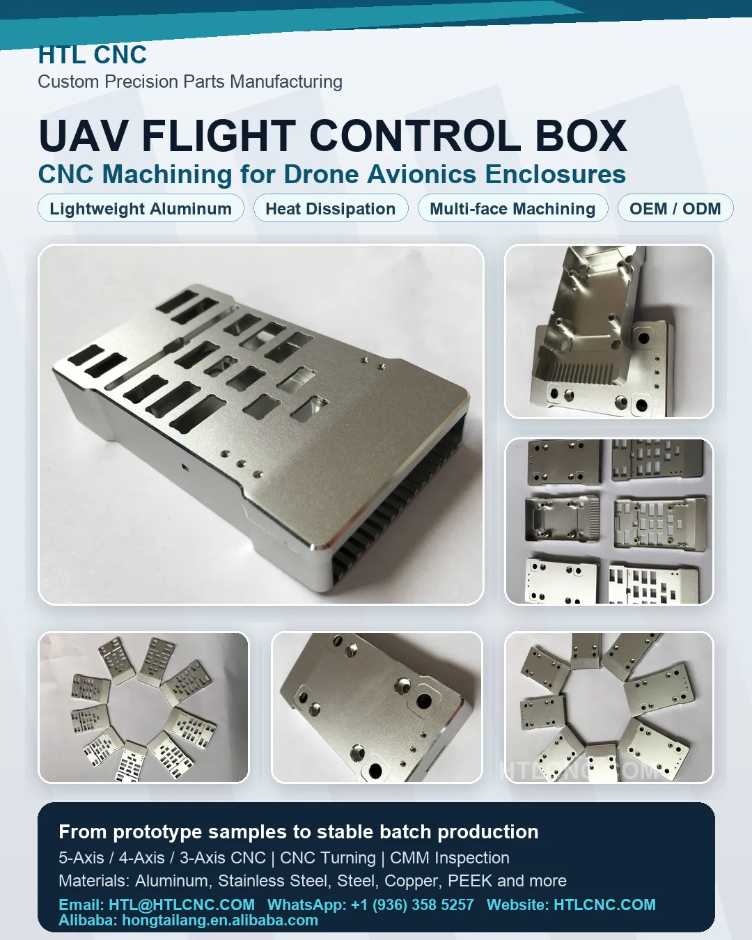 UAV Flight Control Box Production: CNC Machined Aluminum Enc